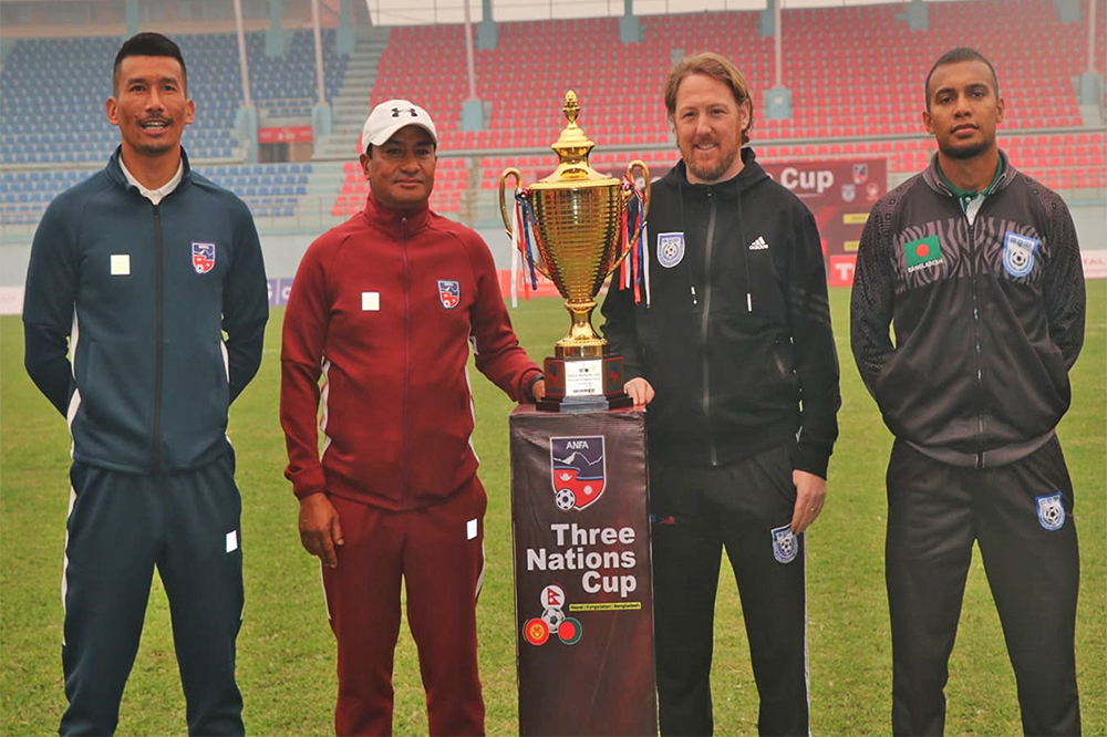 (थ्री नेसन्स) कप फुटबलको उपाधिका लागि आज नेपाल र बंगलादेशबीच प्रतिष्पर्धा हुँदै